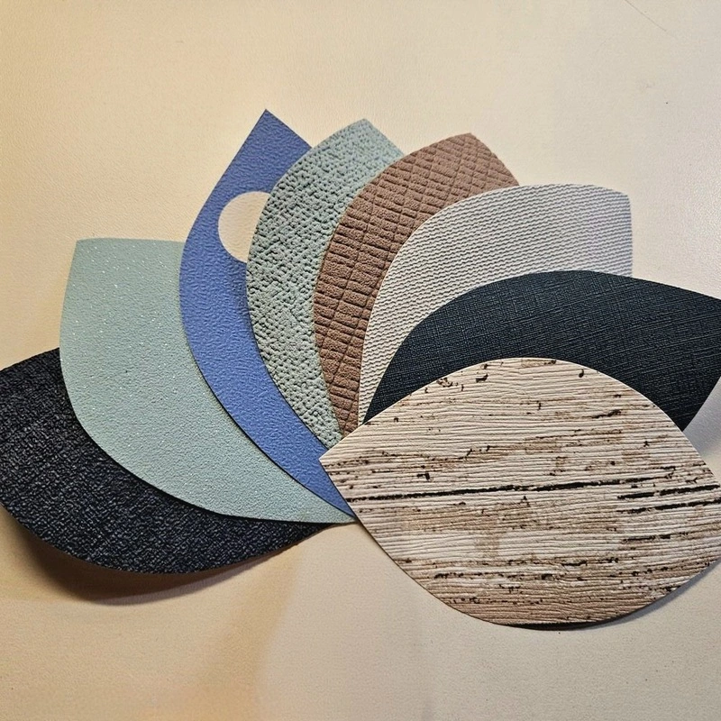 Bladermix met blauw en bruin